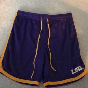 LSU basketball shorts